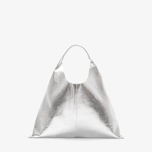 Marcella NYC Kelly Tote - Disco Pebble/Silver Oversized Triangle Tote NWT